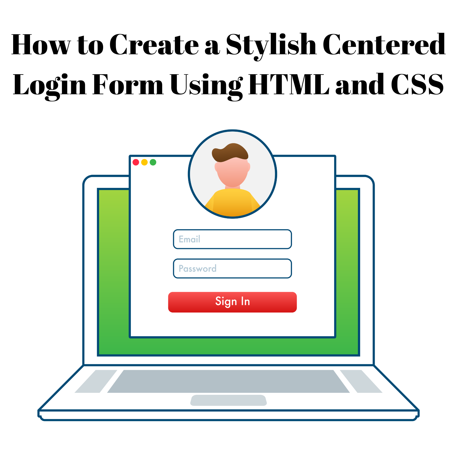 How to Create a Stylish Centered Login Form Using HTML and CSS