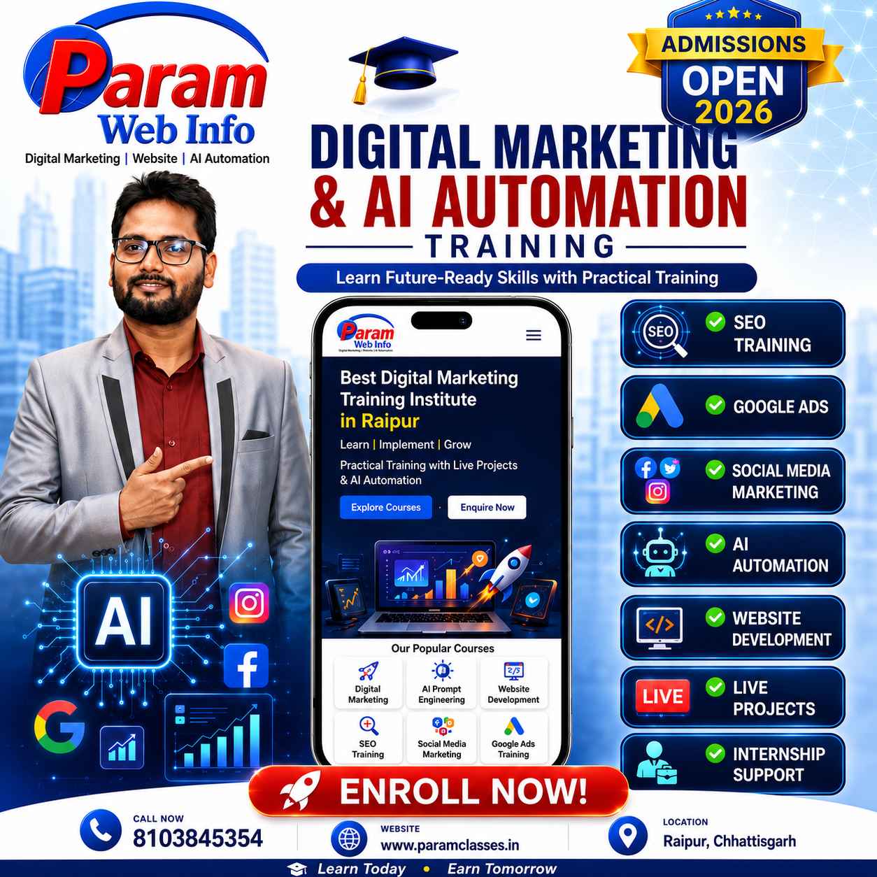Digital Marketing and AI Automation Course in Raipur