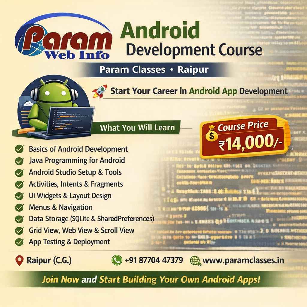 Android App Development Training in Raipur