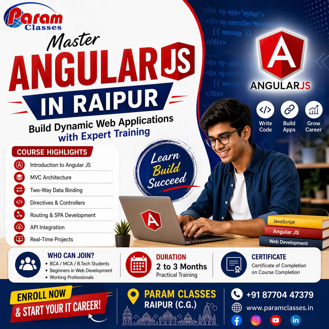 Angular JS Training in Raipur for Beginners