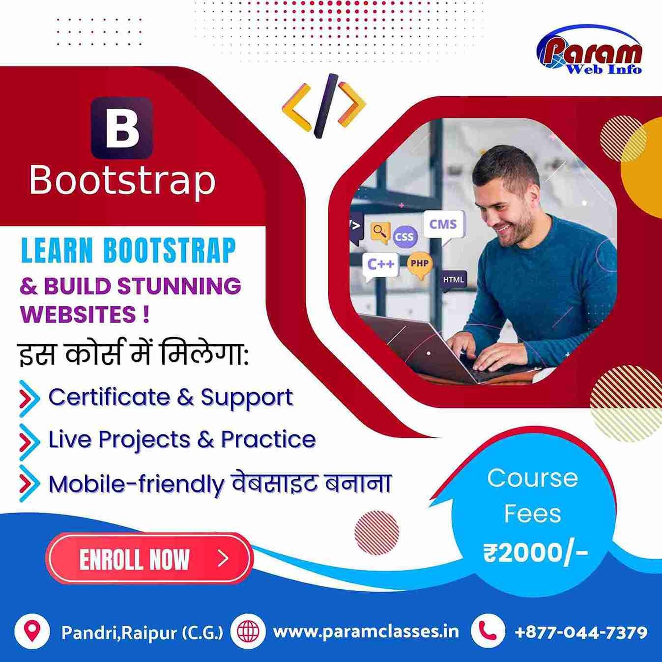 Learn Bootstrap and Build Stunning Websites with Param Classes in Raipur
