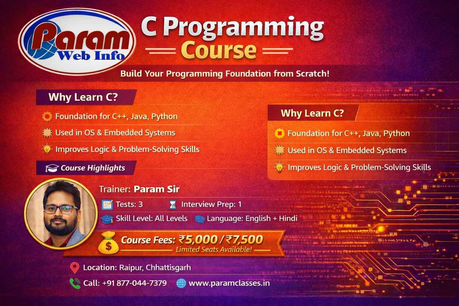 Build a Strong Programming Foundation with C Programming Course in Raipur