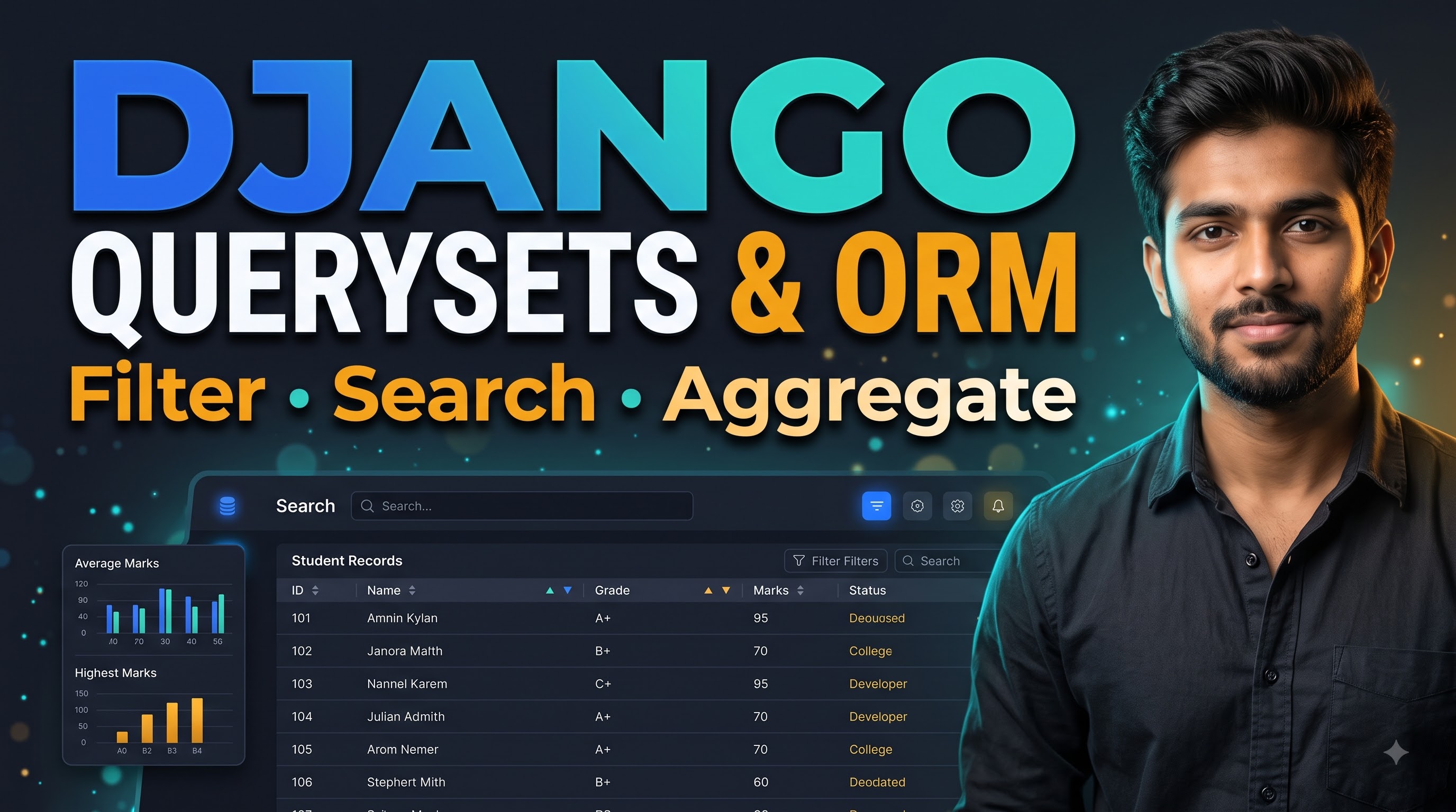 Django QuerySets and ORM: Filtering, Searching, Ordering, Aggregation, and Advanced Queries — Complete Practical Guide