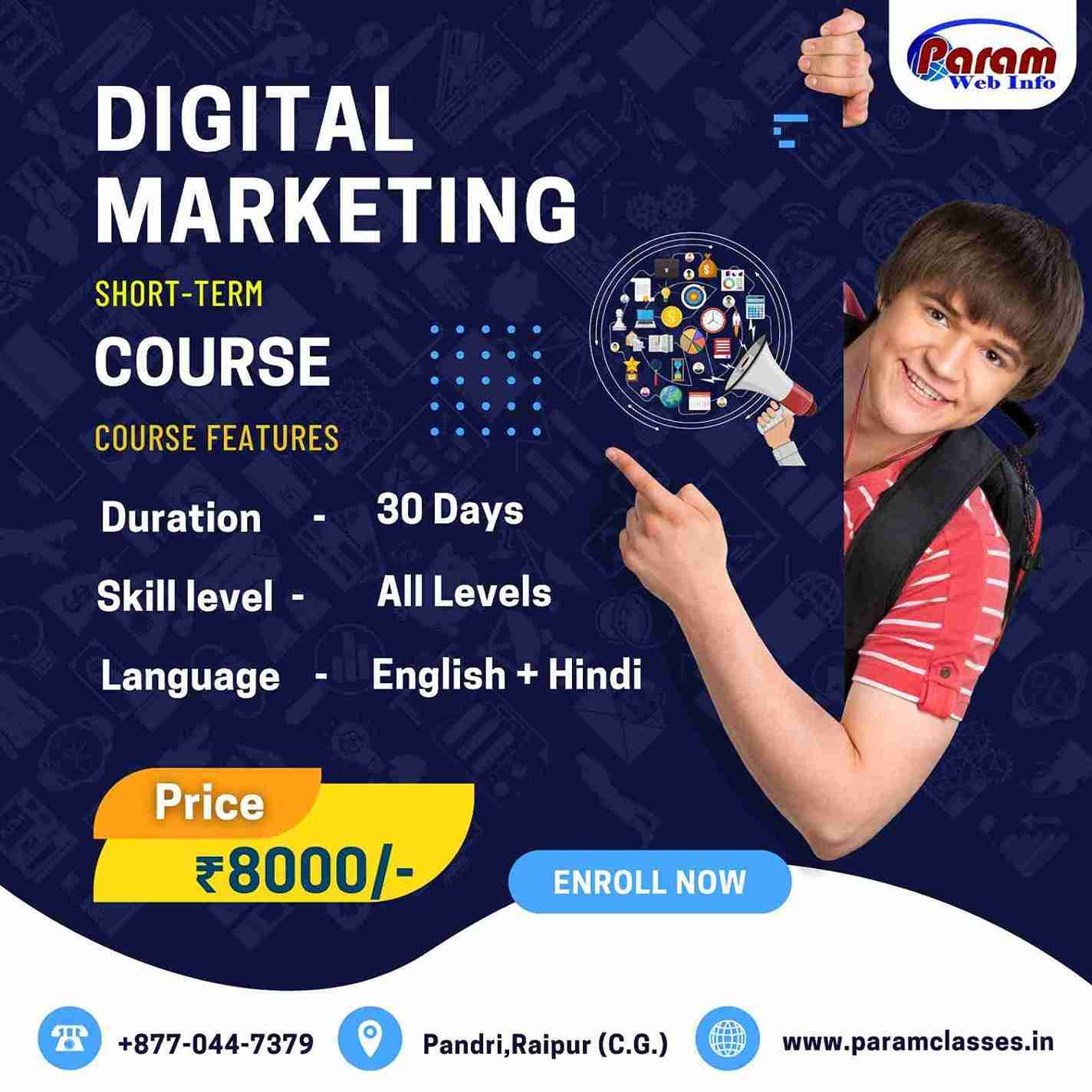 Digital Marketing Course by Param Classes Raipur