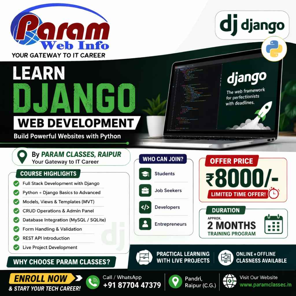 Learn Django Web Development in Raipur Today
