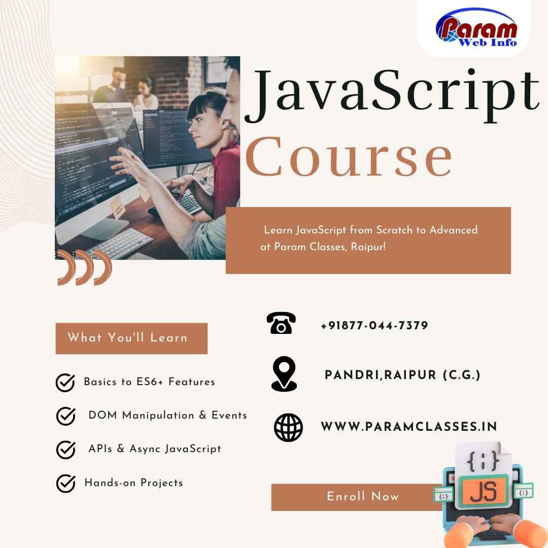 Master JavaScript Course in Raipur at Param Classes