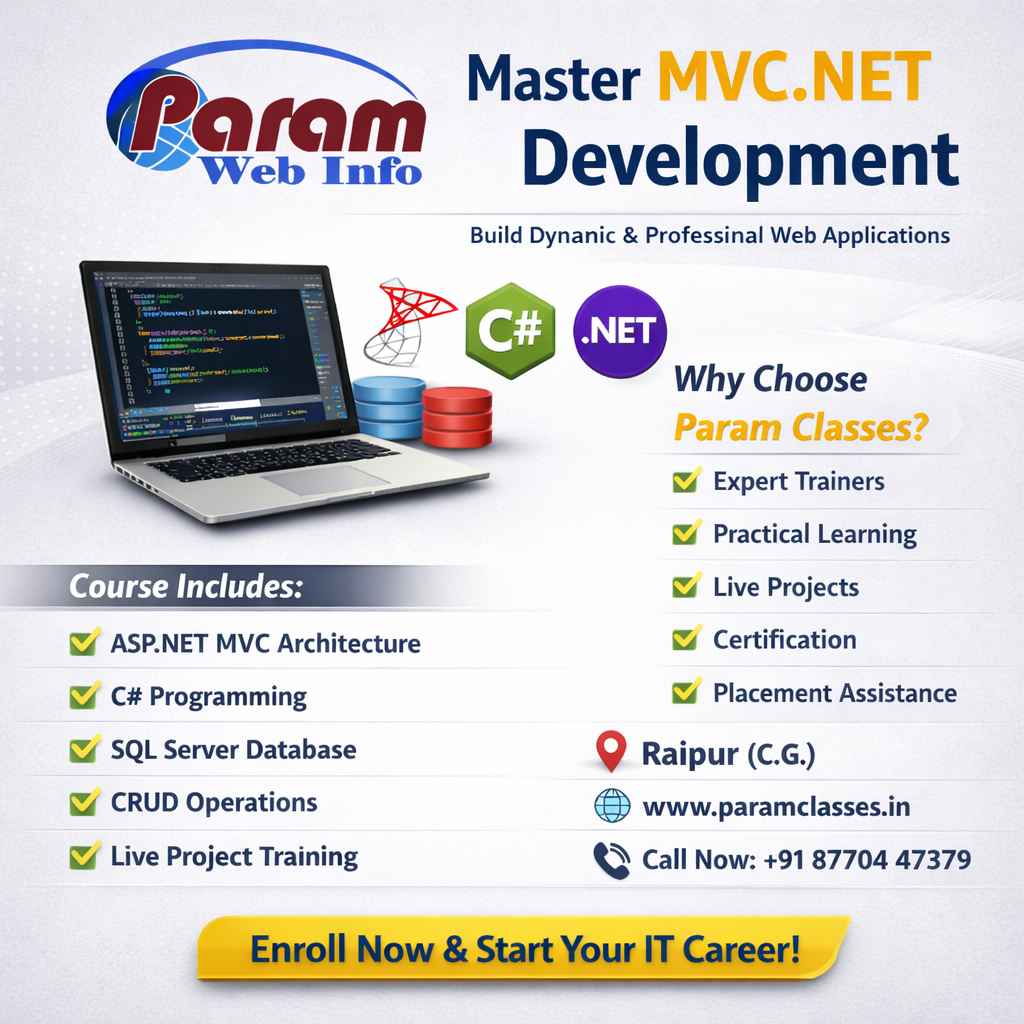 Start Your Career with MVC NET in Raipur