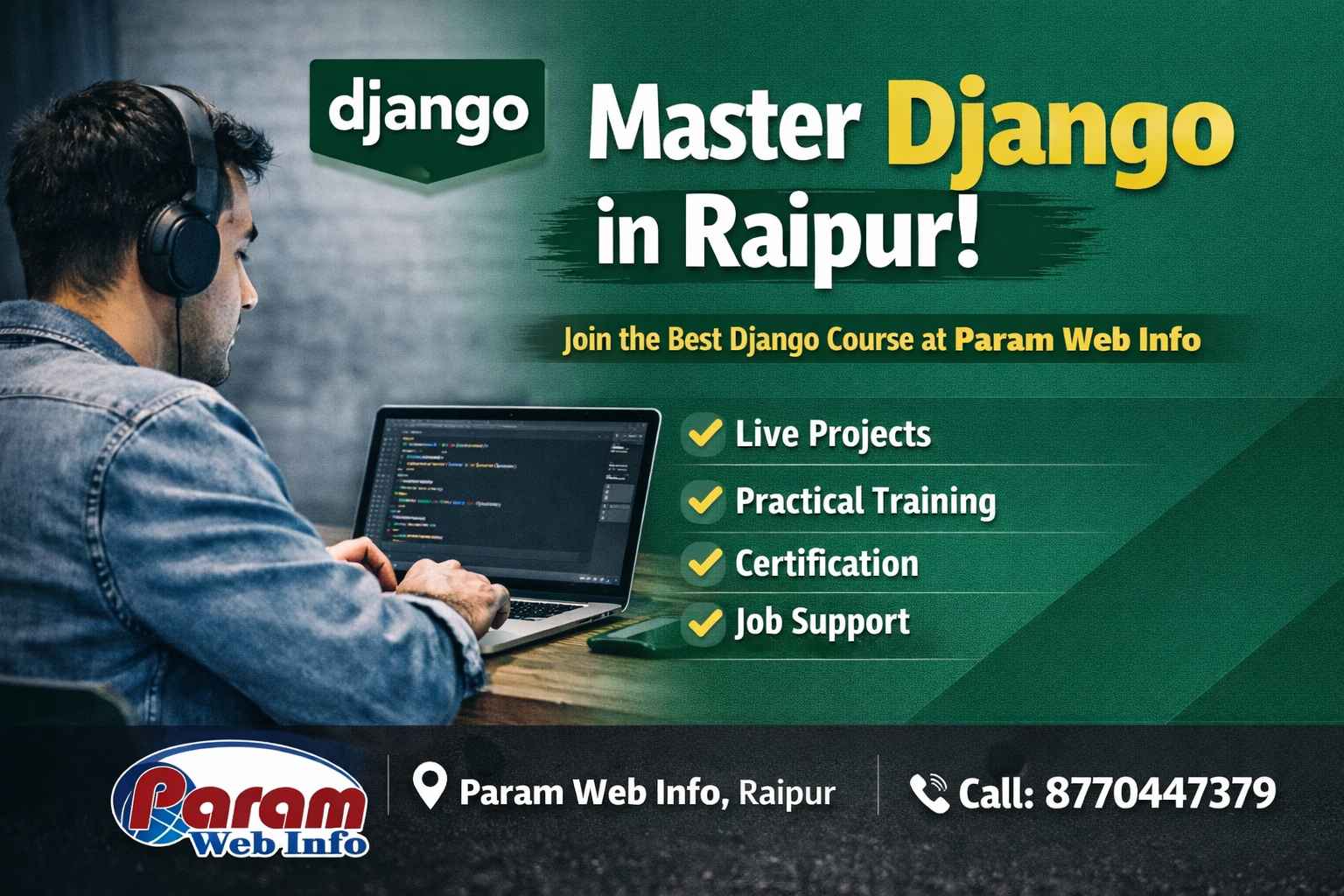 Master Django Course in Raipur with Paramclasses