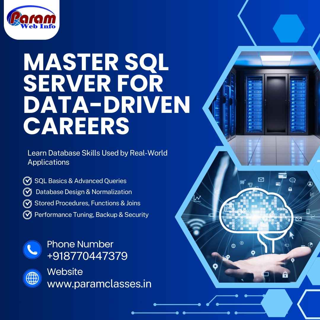 Master SQL Server Training in ParamClasses Raipur