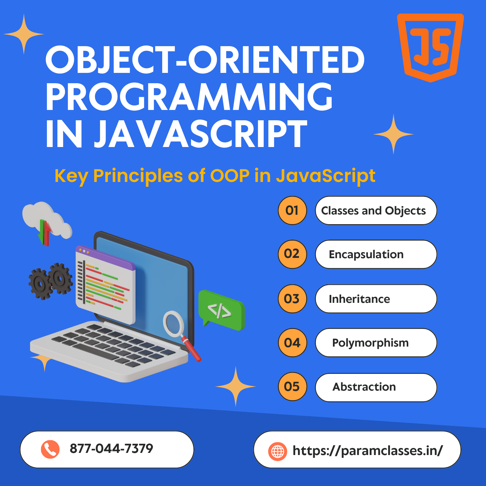 Mastering Object-Oriented Programming in JavaScript | ParamClasses Raipur