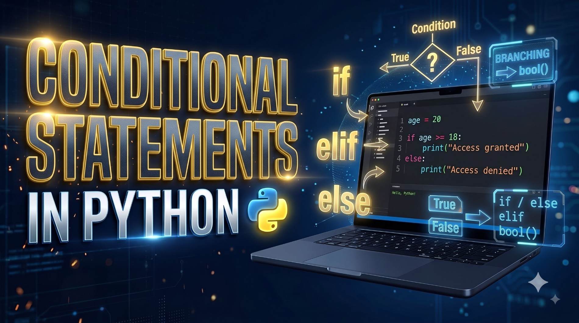 CONDITIONAL STATEMENTS IN PYTHON