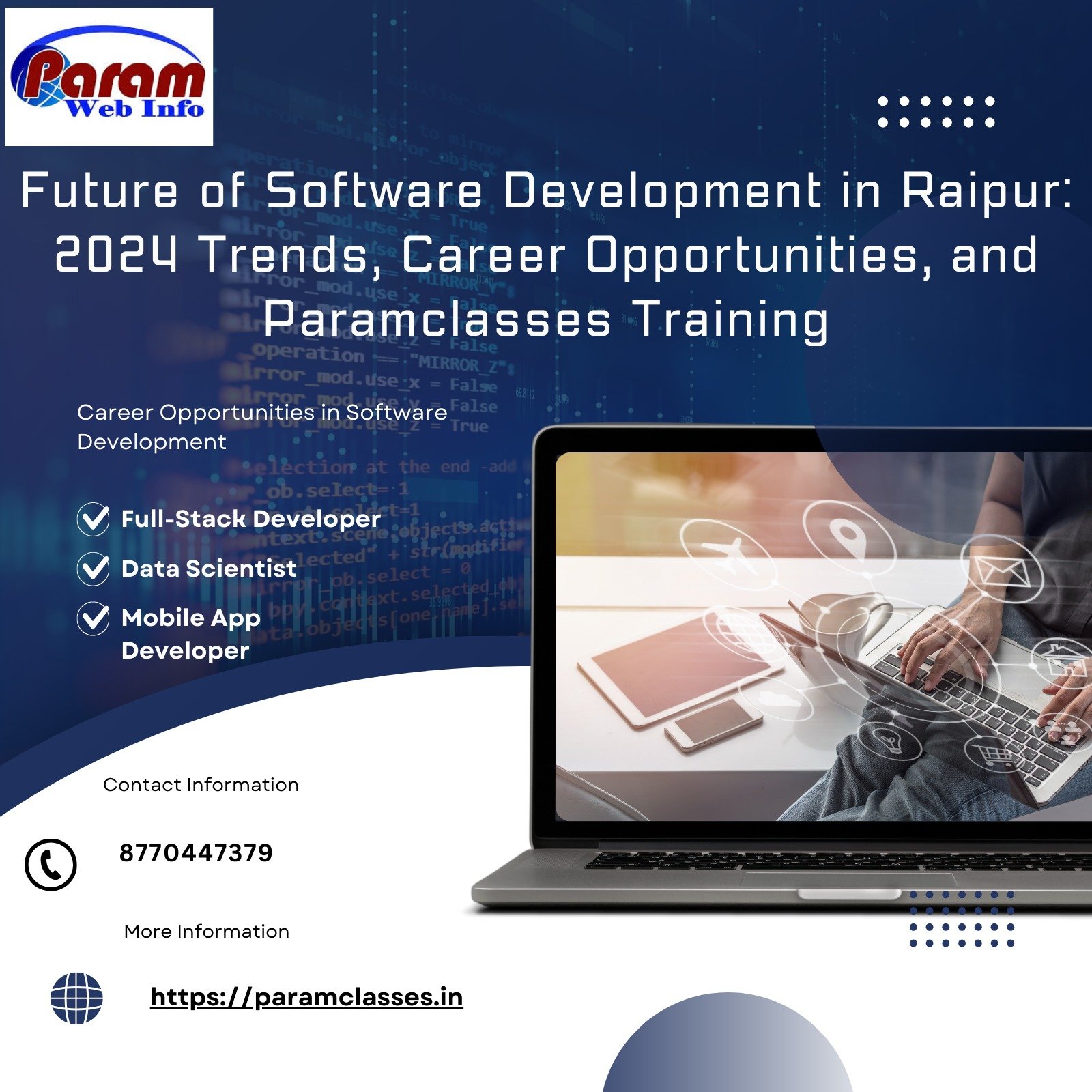 Future of Software Development in Raipur: 2024 Trends, Career Opportunities, and Paramclasses Training