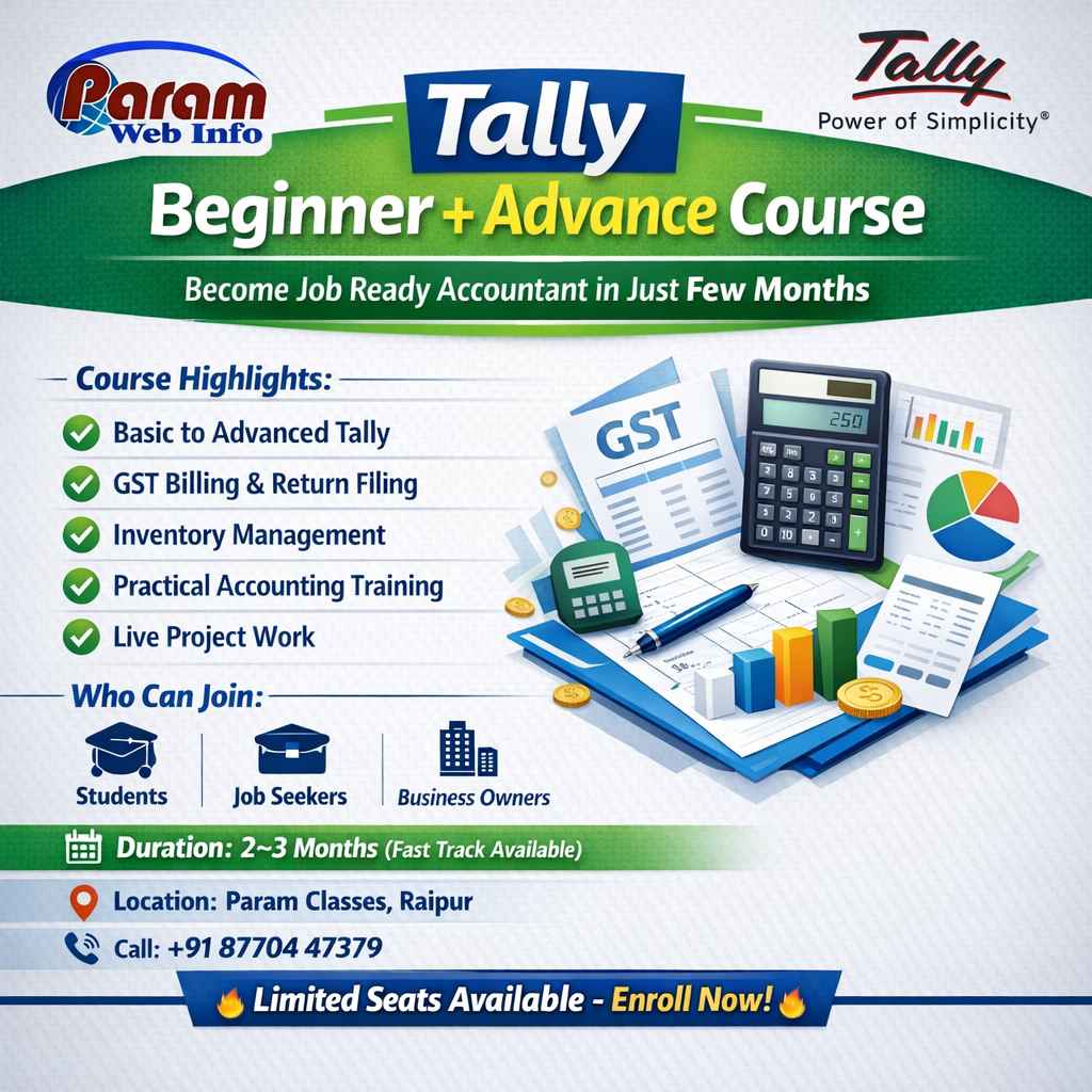 Build Your Accounting Career with Tally Course in Raipur
