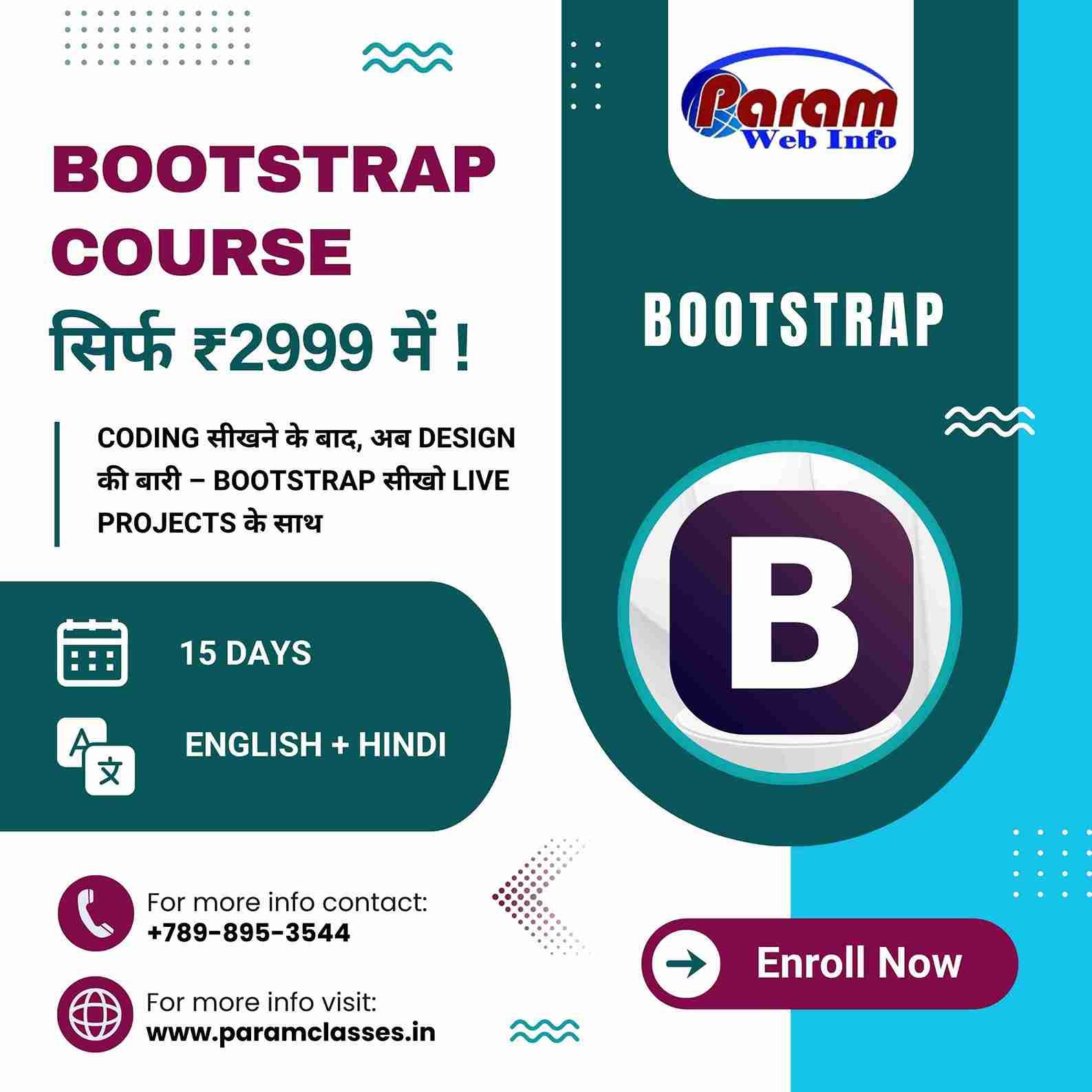 Learn Bootstrap with Live Projects in Raipur