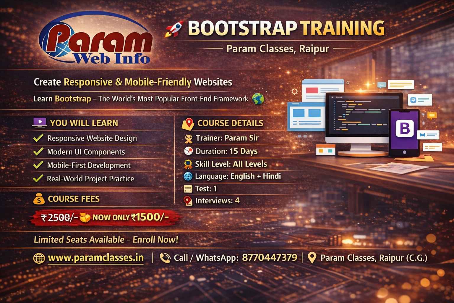 Learn Responsive Web Design at Paramcasses
