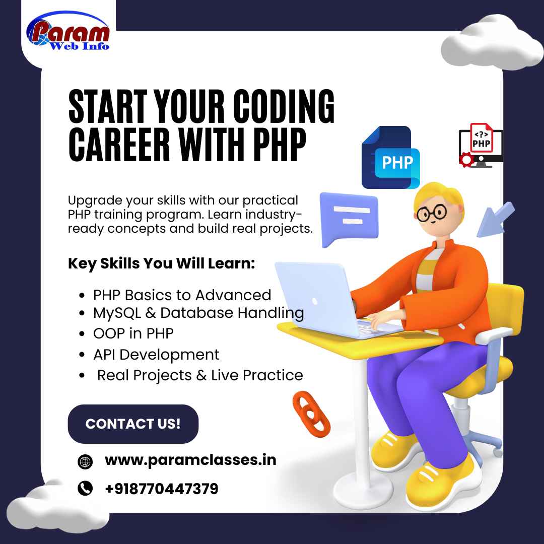 Start Your Coding Career with PHP at Paramclasses