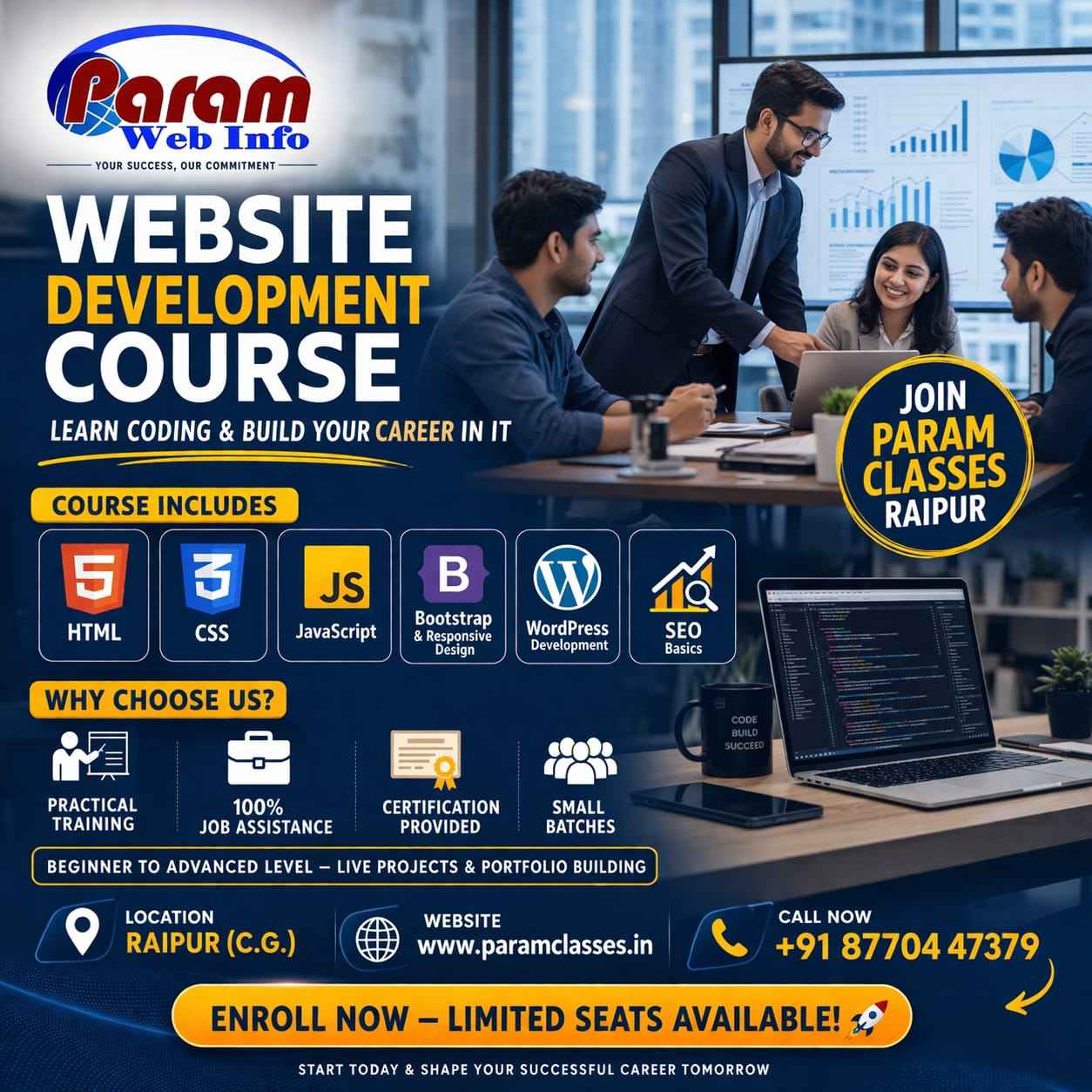 Best Website Development Course in Raipur