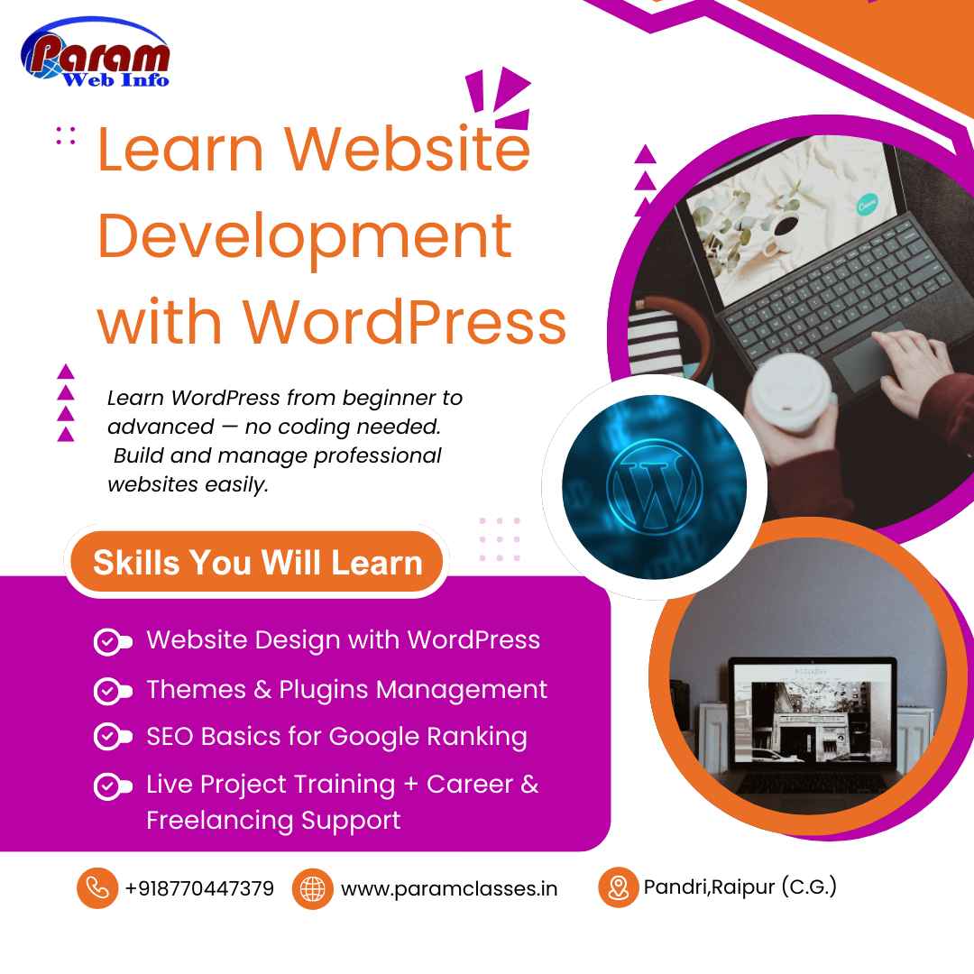 Learn Website Development with WordPress at Paramclasses